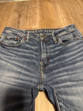 American Eagle Outfitters Men's Flex Medium Blue Slim Straight Jeans